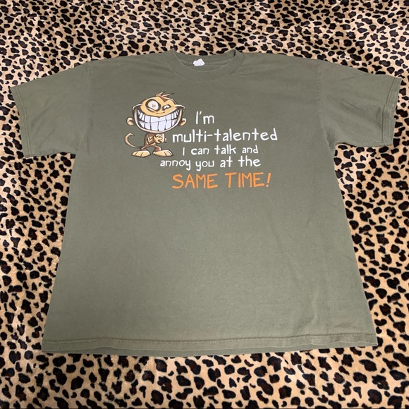 Alstyle Other - Alstyle XL Green Cotton Short Sleeve Graphic Tee Shirt